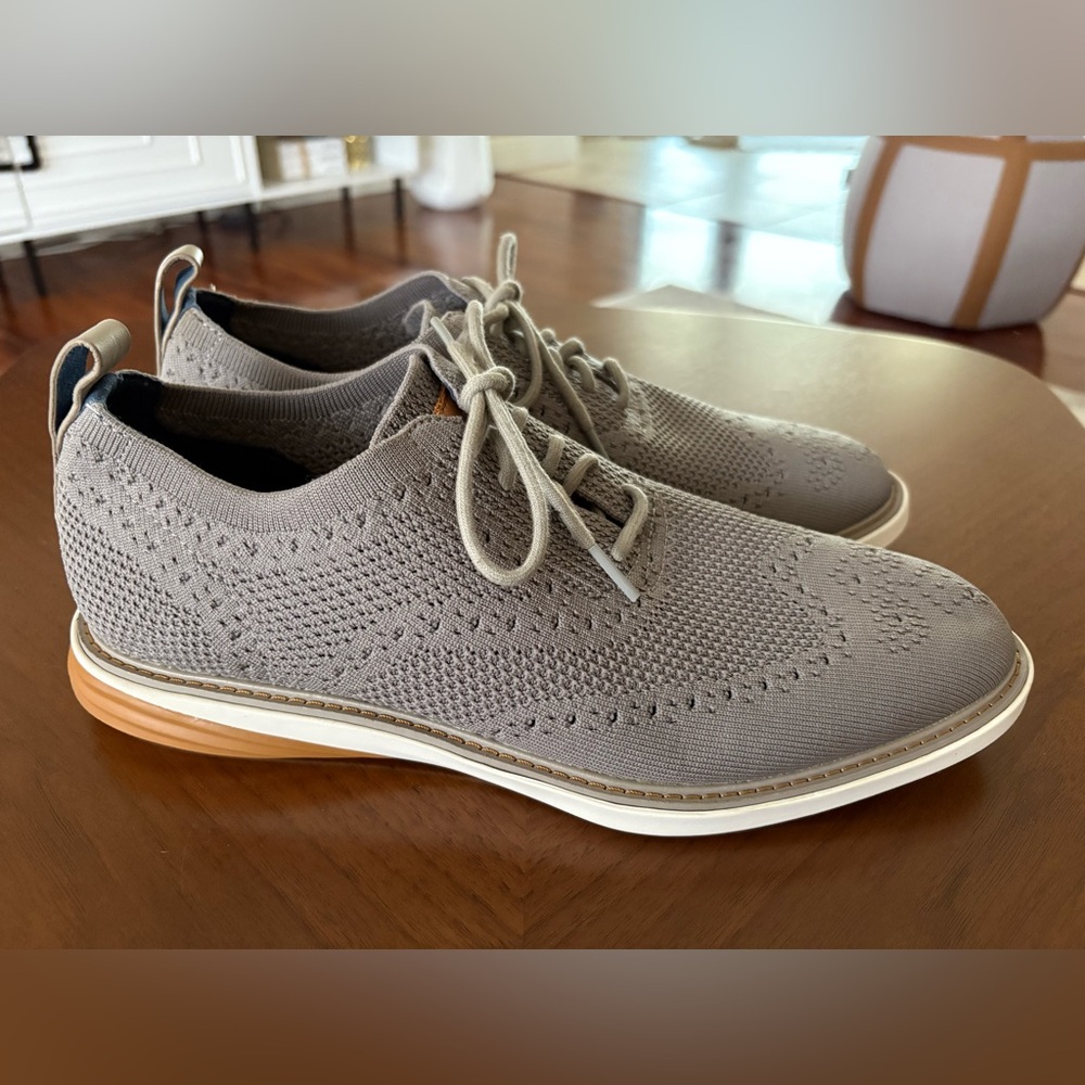 Cole Haan Gray Knit Oxford Shoes Size 10 Men’s